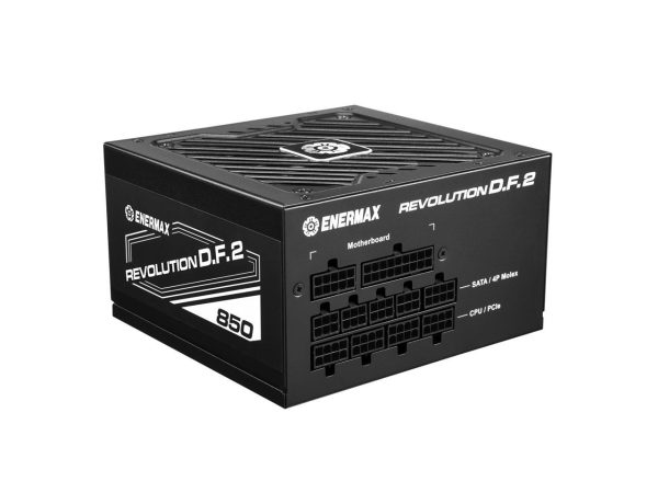 ENERMAX REVOLUTION D.F. 2 850W Full Modular, 80 Plus Gold, ATX 3.0 & PCIe 5.0 Ready, 600W 12VHPWR Connector Included, Japanese Capacitors, Semi-Fanless , 140mm Size, ATX Power Supply - Image 4