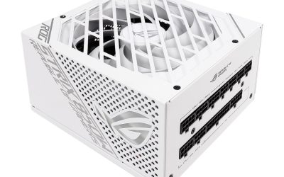 ASUS ROG STRIX 850G 850W White Edition Power Supply, ROG Heatsinks, Axial-tech Fan Design, Dual Ball Fan Bearings, 0dB Technology, 80 PLUS Gold Certification, Fully Modular Cables, 10-year Warranty