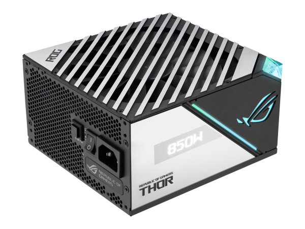 ASUS ROG Thor 850W Platinum II (850Watt, Fully Modular Power Supply, 80+ Platinum, Lambda A++ Certified, ROG heatsinks, 135mm PWM fan, 0dB Mode, OLED Panel, Sleeved Cables, Aura Sync) - Image 2