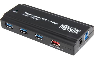 Tripp Lite 7-Port USB 3.0 Hub SuperSpeed with Dedicated 2A USB Charging iPad Tablet – USB – External – 8 USB Port(s) – 7 USB 3.0 Port(s)