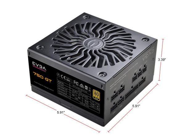 EVGA SuperNOVA 750 GT, 80 Plus Gold 750W, Fully Modular, Auto Eco Mode with FDB Fan, 7 Year Warranty, Includes Power ON Self Tester, Compact 150mm Size, Power Supply 220-GT-0750-Y1 - Image 2