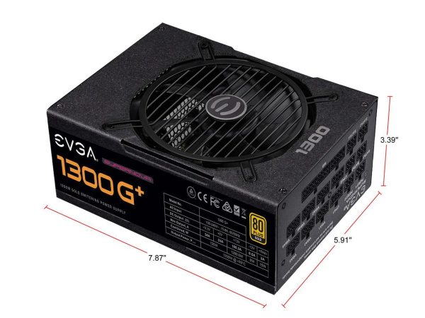 EVGA SuperNOVA 1300 G+, 80+ GOLD 1300W, Fully Modular, 10 Year Warranty, Includes FREE Power On Self Tester, Power Supply - 220-GP-1300-X1 - Image 3