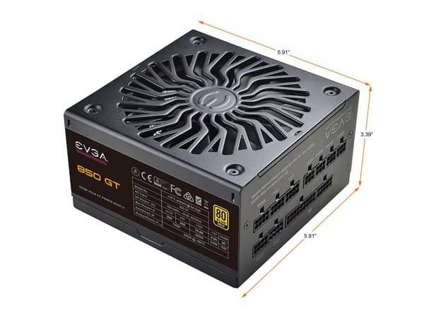 EVGA SuperNOVA 850 GT, 80 Plus Gold 850W, Fully Modular, Auto Eco Mode with FDB Fan, 7 Year Warranty, Includes Power ON Self Tester, Compact 150mm Size, Power Supply 220-GT-0850-Y1 - Image 2