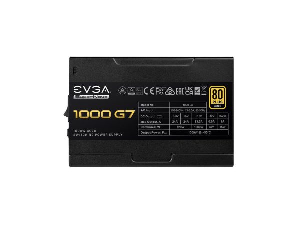EVGA SuperNOVA 1000 G7 220-G7-1000-X1 1000 W ATX12V / EPS12V SLI CrossFire 80 PLUS GOLD Certified Full Modular Active PFC Power Supply - Image 4