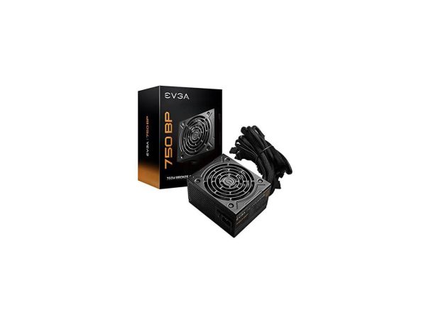 EVGA 750 BP, 80+ BRONZE 750W, 3 Year Warranty, Compact 120mm Size, Power Supply 100-BP-0750-K1 - Image 2
