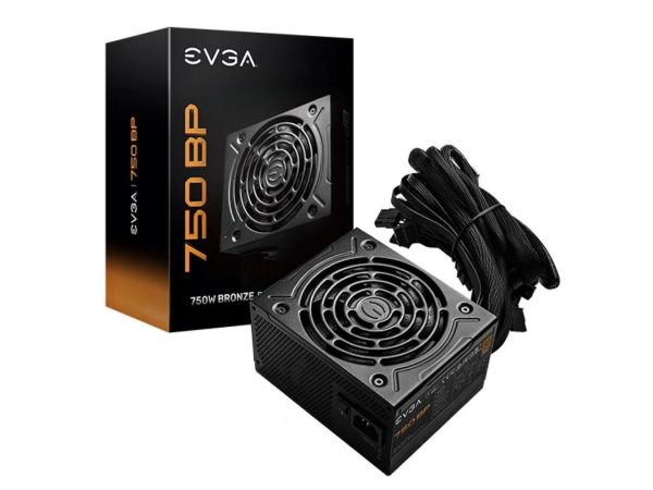 EVGA 750 BP, 80+ BRONZE 750W, 3 Year Warranty, Compact 120mm Size, Power Supply 100-BP-0750-K1