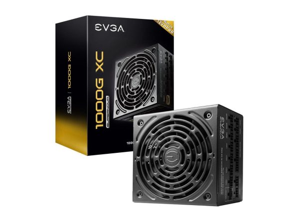 EVGA SuperNOVA 1000G XC ATX3.0 & PCIE 5, 80 Plus Gold Certified 1000W, 12VHPWR, Fully Modular, ECO MODE with FDB Fan, 100% Japanese Capacitors, Compact 150mm Size, Power Supply 520-5G-1000-K1