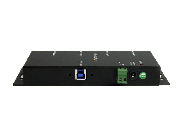 StarTech.com ST4300USBM Mountable USB 3.0 hub - Industrial - Rugged - Black Metal - Bus Powered - USB 3 Hub - USB Extender - Powered USB 3.0 Hub - Image 3