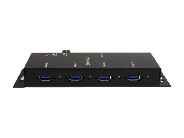 StarTech.com ST4300USBM Mountable USB 3.0 hub - Industrial - Rugged - Black Metal - Bus Powered - USB 3 Hub - USB Extender - Powered USB 3.0 Hub - Image 4