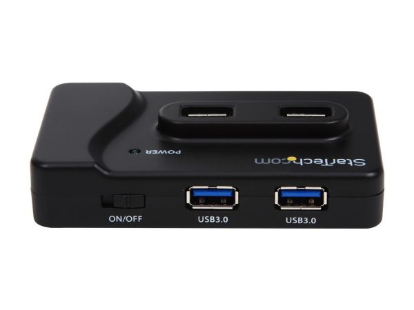 StarTech.com ST7320USBC 6 Port USB 3.0 & USB 2.0 Hub with 2A Charging Port - 2x USB 3.0 Hub Ports & 4x USB 2.0 - Combo USB Hub with 20W Power Adapter - Image 4