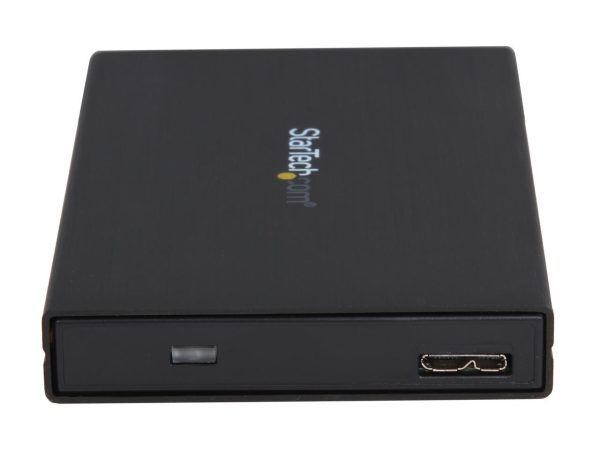 StarTech.com S2510BMU33 Aluminum / Plastic 2.5" Black SATA III External Hard Drive Enclosure with UASP - Image 5