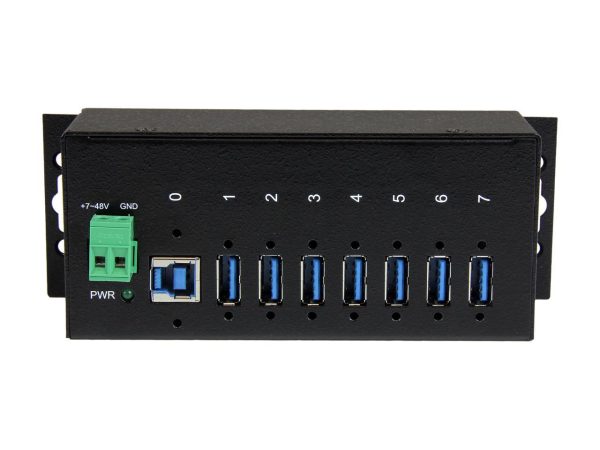 StarTech.com ST7300USBME 7 Port Industrial USB 3.0 Hub - with ESD Protection - Mountable - USB 3 Hub - USB Extender - Powered USB 3.0 Hub - USB Splitter - Image 3