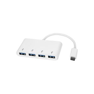 StarTech.com HB30C4ABW 4-Port USB-C Hub - USB-C to 4 x USB-A - USB 3.0 Hub - Bus Powered