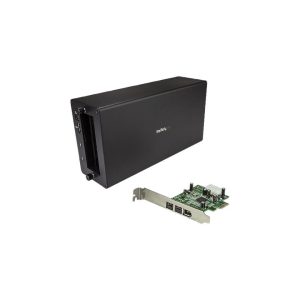 StarTech.com BNDTB1394B3 Aluminum / Steel Black 1 x LP4 (4 pin, Molex Large Drive Power) Male
1 x PCI Express x16 Female 1 x FireWire 400 (6 pin, IEEE 1394a) Female
2 x FireWire 800 (9 pin, IEEE 1394b) Female
2 x Thunderbolt 3 USB-C (24-pin