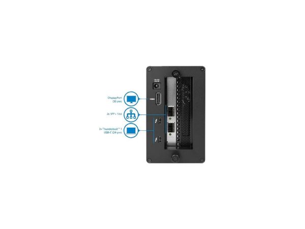 StarTech BNDTB210GSFP Thunderbolt 3 to Fiber - 2 x Open SFP+ Ports - with DisplayPort Monitor Port - External PCIe Enclosure / Chassis - Image 2
