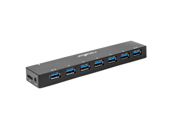 Rocstor 7-port USB Hub - USB 3.0 - External - 7 USB Port(s) - 7 USB 3.0 Port(s) 2 CHARGING PORTS - 2 X 1.5A - Image 4