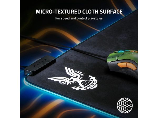 Razer Goliathus Extended Chroma Gaming Mousepad: Customizable RGB Lighting - Soft, Cloth Material - Balanced Control & Speed - Non-Slip Rubber Base - Halo Infinite Edition - Image 4