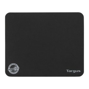 Targus Ultraportable Antimicrobial Mouse Mat - 0.05" x 8.66" x 7.09" Dimension - Black - Rubber - Anti-slip - AWE820GL