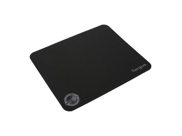 Targus Ultraportable Antimicrobial Mouse Mat - 0.05" x 8.66" x 7.09" Dimension - Black - Rubber - Anti-slip - AWE820GL - Image 2