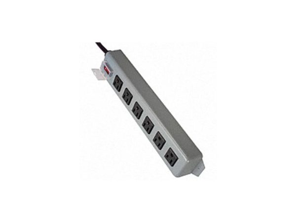 TRIPP LITE UL24RA-15 Outlet Strip,15A,6 Outlet,15 ft,Gray - Image 2