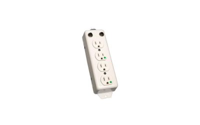 Tripp Lite Medical-Grade Power Strip with 4 15A Hospital-Grade Outlets, 2 ft. Cord, For Patient-Care Vicinity – UL 1363A (PS-402-HG-OEM)