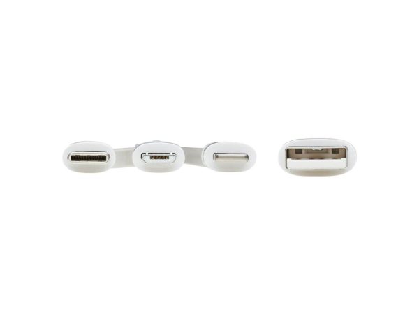 Tripp Lite 4ft Safe-IT Universal USB-A to Lightning USB Micro-B and USB-C Cable - Image 5