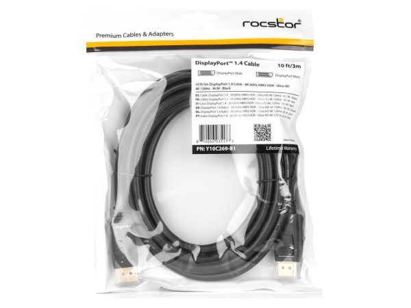 Rocstor Premium DisplayPort 1.4 Cable 8K/60Hz Y10C269B1 - Image 4