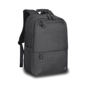 V7 Eco-Friendly CBP16-ECO2 Carrying Case (Backpack) for 15.6" to 16" Notebook - Black - rPET Polyester Body - Shoulder Strap - 4.9" Height x 16.9" Width x 11.4" Depth - 5.55 gal Volume Capacity