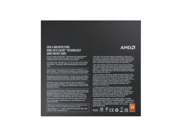 AMD Ryzen 7 7800X3D - Ryzen 7 7000 Series 8-Core 4.2 GHz Socket AM5 120W AMD Radeon Graphics Desktop Processor - 100-100000910WOF - Image 4