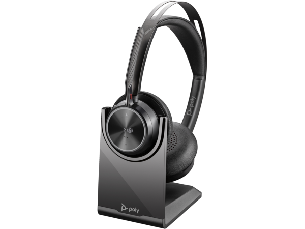 Poly Voyager Focus 2 Microsoft Teams Certified USB-A Headset with charging stand - Image 2
