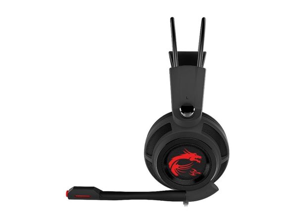 MSI Gaming Headset with Microphone, Enhanced Virtual 7.1 Surround Sound and Intelligent Vibration System (DS502) - Image 3