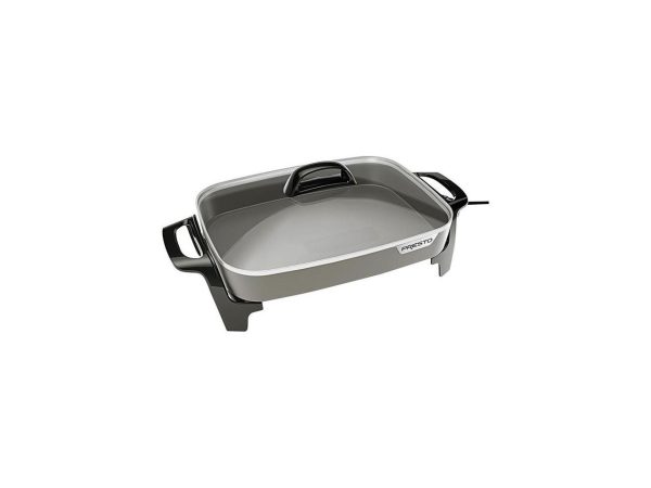 Presto 16" Ceramic Electric Skillet with Tempered Glass Cover - Image 5