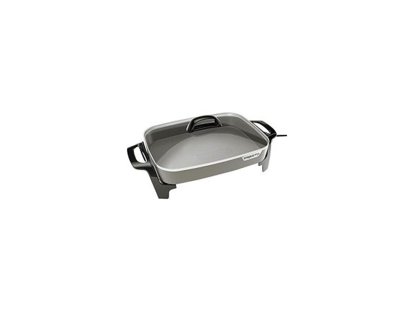 Presto 16" Ceramic Electric Skillet with Tempered Glass Cover - Image 2