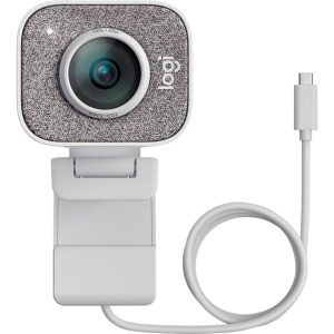 Logitech for Creators StreamCam Webcam for Streaming and Content Creation, Full HD 1080p 60 fps, Premium Glass Lens, Smart Auto-Focus, for PC/Mac - White