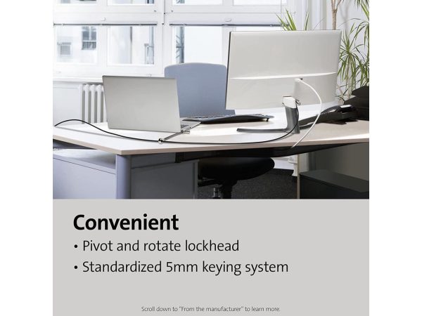 Kensington Universal 3-In-1 Keyed Cable Lock - Twin Lockheads For Laptops & Other Devices (K63380Ww) - Image 5