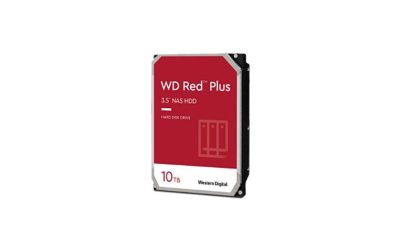 WD Red Plus 10TB NAS Hard Disk Drive – 7200 RPM Class SATA 6Gb/s, CMR, 256MB Cache, 3.5 Inch – WD101EFBX-NE