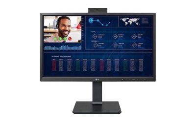 LG 24″ Thin Client – 1920×1080 IPS – Intel Celeron N5105 – 4GB DDR4 – 16GB EMMC – Black  24CQ650I-6N