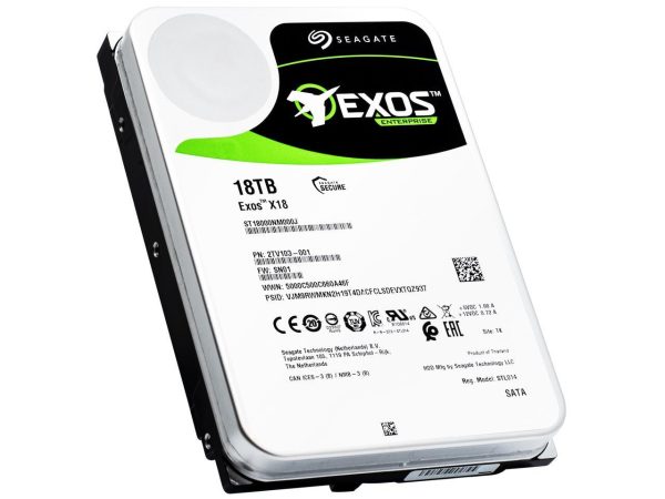 Seagate 18TB Exos X18 7200 RPM SATA 6Gb/s 256MB Cache 3.5-Inch Enterprise Hard Drive HDD (ST18000NM000J) - Image 4