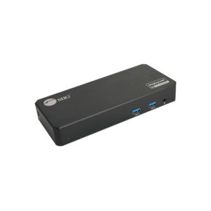 SIIG Universal Hybrid Triple 4K Video Docking Station with PD 3.0 100W - USB-C to HDMI or DisplayPort Outputs - 5Gbps USB-A Ports - Gigabit RJ45 Ethernet Port