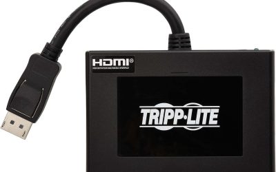 Tripp Lite 4-Port DisplayPort to HDMI Multi-Monitor Splitter, MST Hub, 4K 60 Hz, DP 1.2a, TAA – 3840 x 2160 – DisplayPort – 4 x HDMI Out – Gold, Nickel Plated – Plastic – TAA Compliant