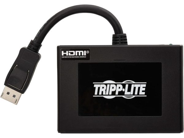 Tripp Lite 4-Port DisplayPort to HDMI Multi-Monitor Splitter, MST Hub, 4K 60 Hz, DP 1.2a, TAA - 3840 x 2160 - DisplayPort - 4 x HDMI Out - Gold, Nickel Plated - Plastic - TAA Compliant