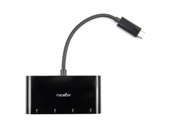 Rocstor Slim Portable 4 Port USB C Hub Y10A228B2 - Image 4