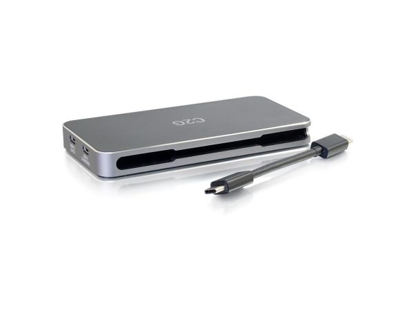 C2G 54439 C2G USB C DUAL DISPLAY DOCK WITH HDMI, DISPLAYPORT, VGA & POWER DELIVERY - Image 2