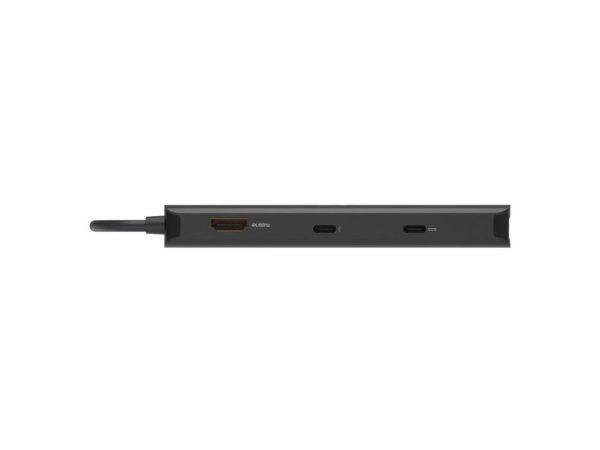 V7 USB-C Mini Dock Dual 4K Display - for Computer - Memory Card Reader - SD, microSD - 100 W - 2 Displays Supported - 4K - 3840 x 2160 - USB Type-A - USB Type-C - Network (RJ-45) - HDMI - Black - Giga - Image 4