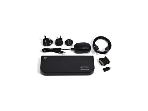V7 USB Dual DisplayLink Docking Station UDDS2 - Image 2