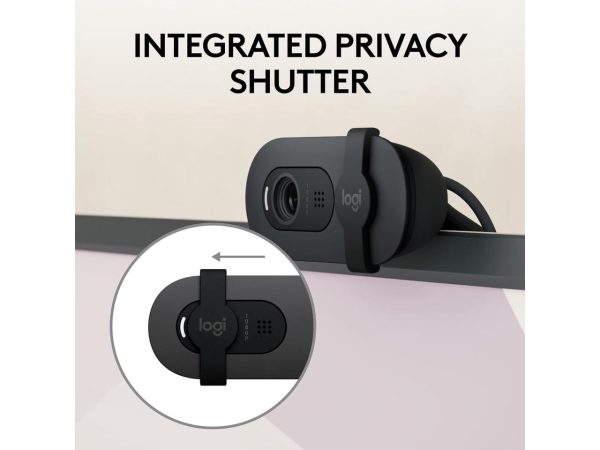 Logitech Brio 105 Full HD 1080p Business Webcam with Auto-Light Balance, USB-A, Privacy Shutter, Easy Set-Up, Compatible with Windows, macOS, ChromeOS - Image 5