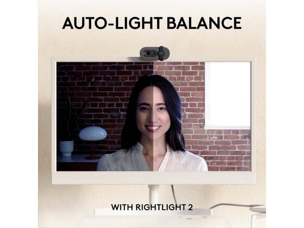 Logitech Brio 105 Full HD 1080p Business Webcam with Auto-Light Balance, USB-A, Privacy Shutter, Easy Set-Up, Compatible with Windows, macOS, ChromeOS - Image 4