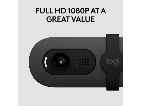 Logitech Brio 105 Full HD 1080p Business Webcam with Auto-Light Balance, USB-A, Privacy Shutter, Easy Set-Up, Compatible with Windows, macOS, ChromeOS - Image 3