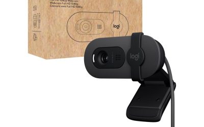 Logitech Brio 105 Full HD 1080p Business Webcam with Auto-Light Balance, USB-A, Privacy Shutter, Easy Set-Up, Compatible with Windows, macOS, ChromeOS