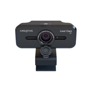 Creative Live! Cam Sync V3 2K QHD USB Webcam with 4X Digital Zoom (4 Zoom Modes from Wide Angle to Narrow Portrait View), Privacy Lens, 2 Mics, for PC and Mac - 2560 x 1440 Video - CMOS Sensor - 4x Di